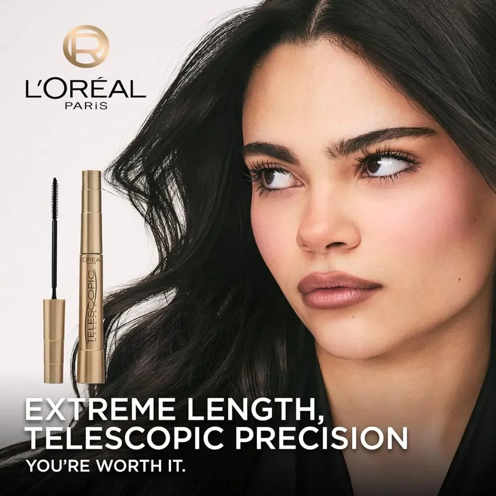 L'Oreal Paris Black Lengthening Lash Mascara With Dual Precision Brush